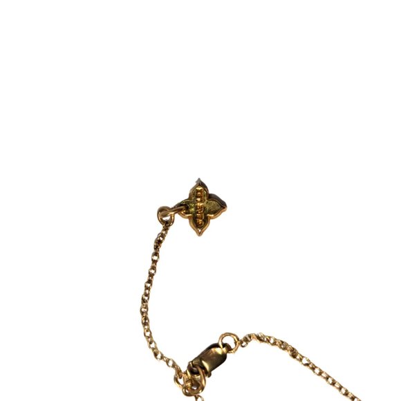 Wear Lex Handmade Gold Tone Green Crystal Amulet Pendant Artisan Necklace - Picture 5 of 8